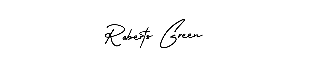 Roberts Green stylish signature style. Best Handwritten Sign (AmerikaSignatureDemo-Regular) for my name. Handwritten Signature Collection Ideas for my name Roberts Green. Roberts Green signature style 3 images and pictures png