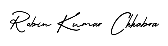 Discover the perfect balance of readability and style for Robin Kumar Chhabra with AmerikaSignatureDemo-Regular font. Create your dream signature today. Robin Kumar Chhabra signature style 3 images and pictures png