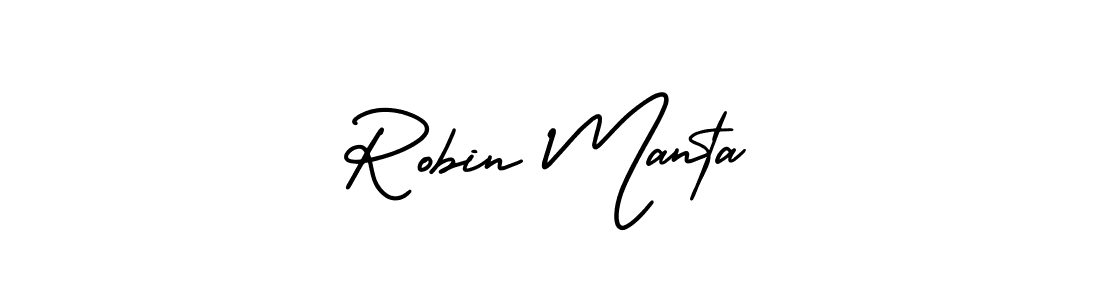 How to make Robin Manta signature? AmerikaSignatureDemo-Regular is a professional autograph style. Create handwritten signature for Robin Manta name. Robin Manta signature style 3 images and pictures png