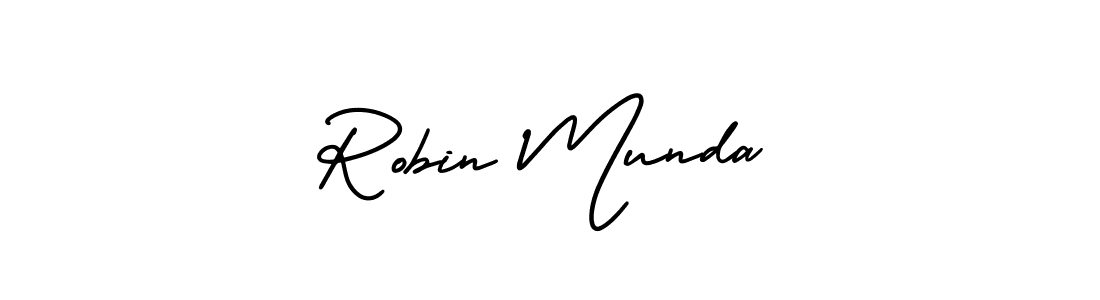 How to make Robin Munda signature? AmerikaSignatureDemo-Regular is a professional autograph style. Create handwritten signature for Robin Munda name. Robin Munda signature style 3 images and pictures png