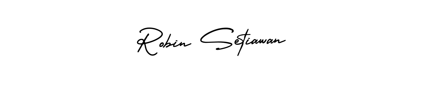 It looks lik you need a new signature style for name Robin Setiawan. Design unique handwritten (AmerikaSignatureDemo-Regular) signature with our free signature maker in just a few clicks. Robin Setiawan signature style 3 images and pictures png