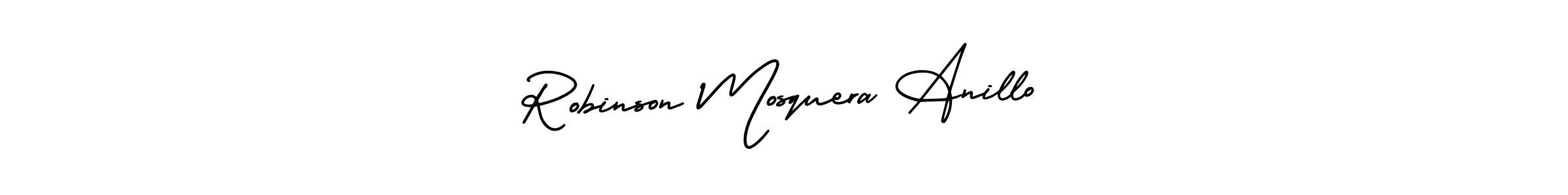 Similarly AmerikaSignatureDemo-Regular is the best handwritten signature design. Signature creator online .You can use it as an online autograph creator for name Robinson Mosquera Anillo. Robinson Mosquera Anillo signature style 3 images and pictures png
