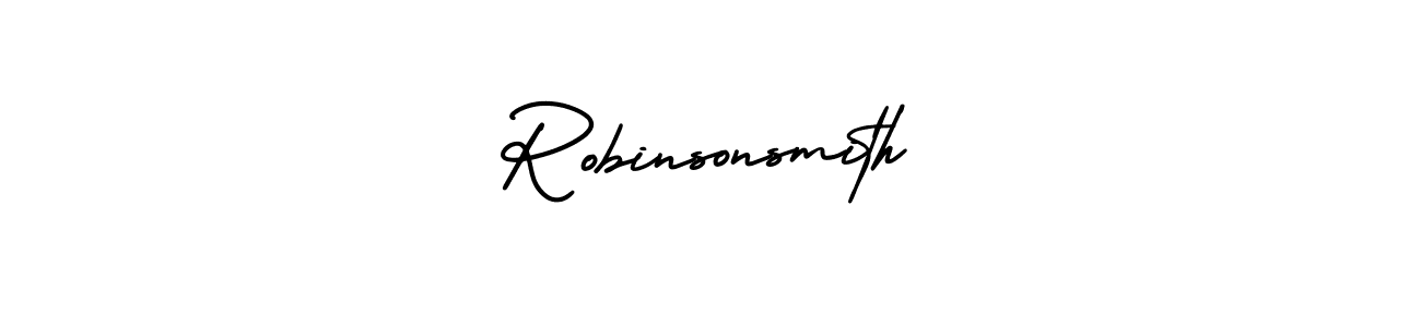 Use a signature maker to create a handwritten signature online. With this signature software, you can design (AmerikaSignatureDemo-Regular) your own signature for name Robinsonsmith. Robinsonsmith signature style 3 images and pictures png