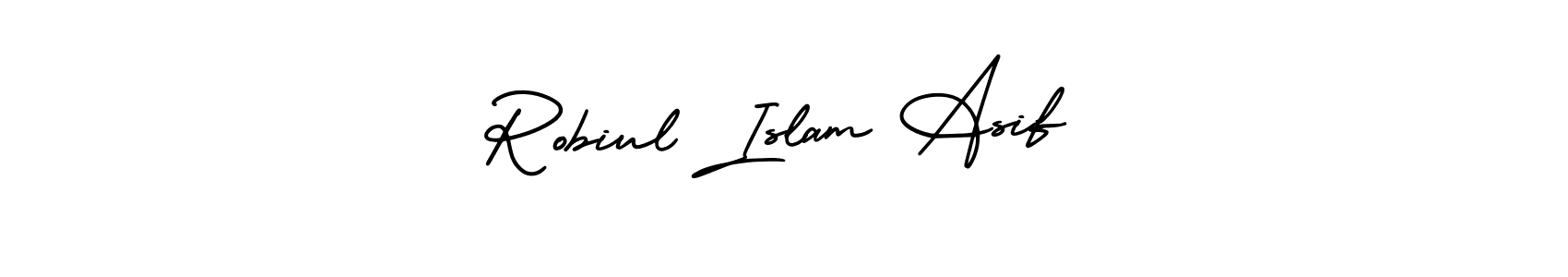 Also You can easily find your signature by using the search form. We will create Robiul Islam Asif name handwritten signature images for you free of cost using AmerikaSignatureDemo-Regular sign style. Robiul Islam Asif signature style 3 images and pictures png