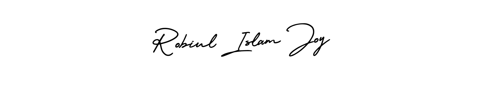 Make a beautiful signature design for name Robiul Islam Joy. With this signature (AmerikaSignatureDemo-Regular) style, you can create a handwritten signature for free. Robiul Islam Joy signature style 3 images and pictures png