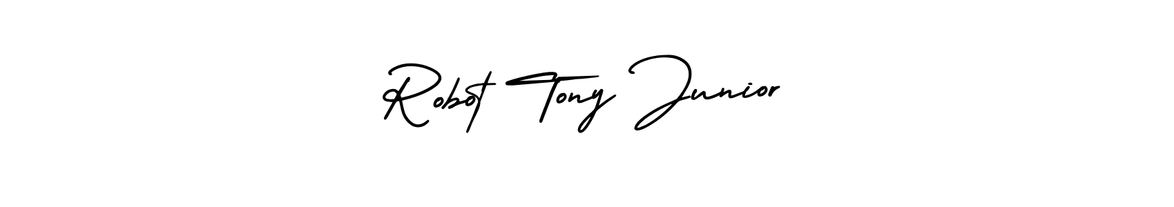 Make a beautiful signature design for name Robot Tony Junior. With this signature (AmerikaSignatureDemo-Regular) style, you can create a handwritten signature for free. Robot Tony Junior signature style 3 images and pictures png