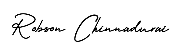 Give your name Robson Chinnadurai an exquisite flair with the AmerikaSignatureDemo-Regular script font. Ideal for contracts, resumes, and formal letterheads. Robson Chinnadurai signature style 3 images and pictures png