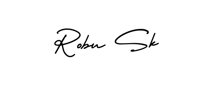 Design your own signature with our free online signature maker. With this signature software, you can create a handwritten (AmerikaSignatureDemo-Regular) signature for name Robu Sk. Robu Sk signature style 3 images and pictures png