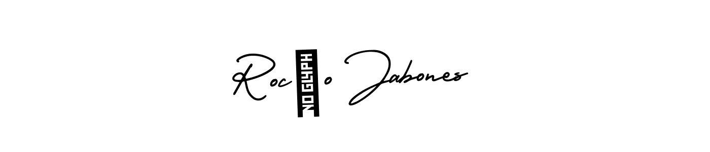 Here are the top 10 professional signature styles for the name Rocío Jabones. These are the best autograph styles you can use for your name. Rocío Jabones signature style 3 images and pictures png