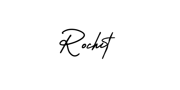 Create a beautiful signature design for name Rochit. With this signature (AmerikaSignatureDemo-Regular) fonts, you can make a handwritten signature for free. Rochit signature style 3 images and pictures png