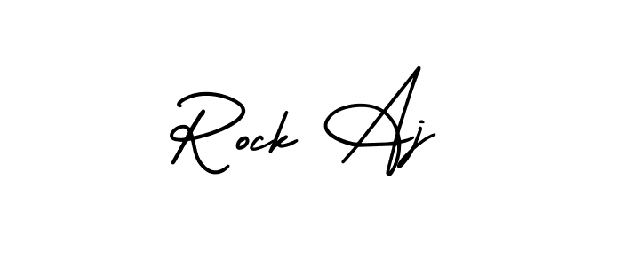 You can use this online signature creator to create a handwritten signature for the name Rock Aj. This is the best online autograph maker. Rock Aj signature style 3 images and pictures png