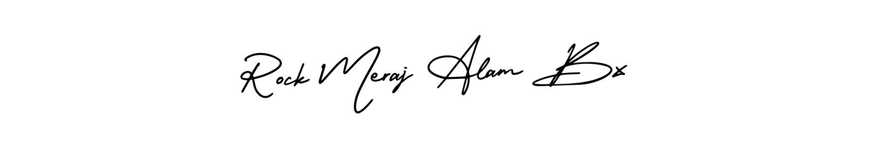Design your own signature with our free online signature maker. With this signature software, you can create a handwritten (AmerikaSignatureDemo-Regular) signature for name Rock Meraj Alam Bx. Rock Meraj Alam Bx signature style 3 images and pictures png