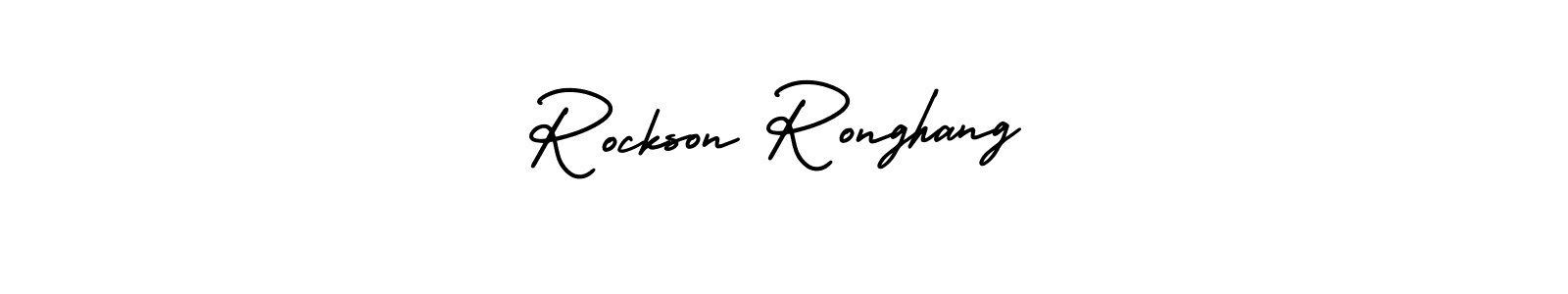 Make a short Rockson Ronghang signature style. Manage your documents anywhere anytime using AmerikaSignatureDemo-Regular. Create and add eSignatures, submit forms, share and send files easily. Rockson Ronghang signature style 3 images and pictures png