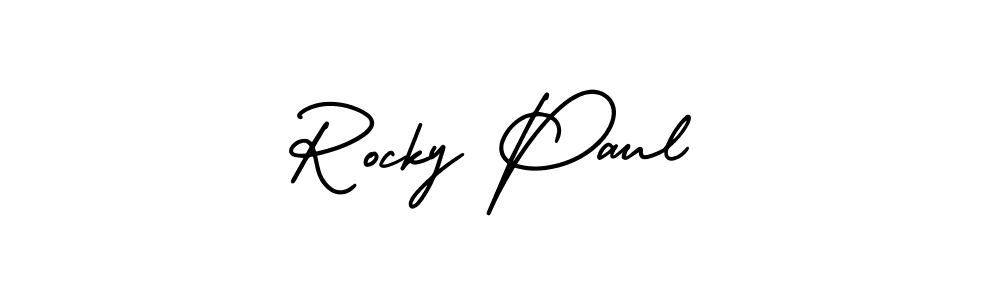 How to Draw Rocky Paul signature style? AmerikaSignatureDemo-Regular is a latest design signature styles for name Rocky Paul. Rocky Paul signature style 3 images and pictures png