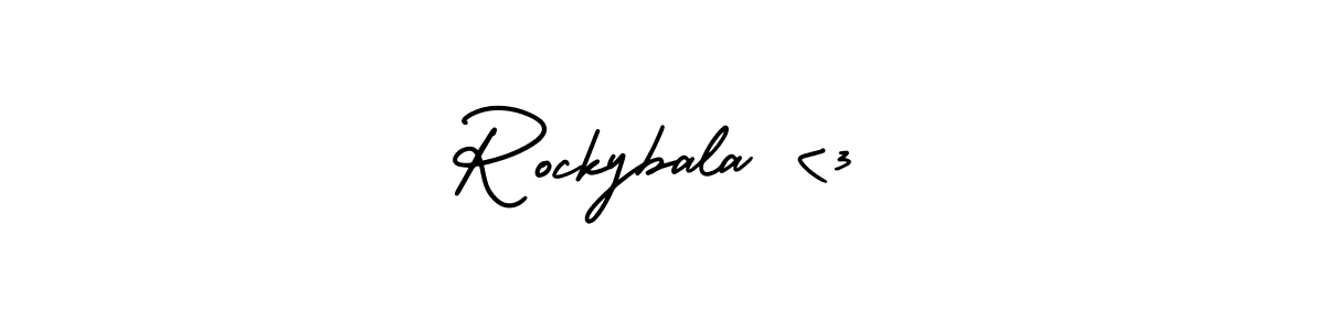 This is the best signature style for the Rockybala <3 name. Also you like these signature font (AmerikaSignatureDemo-Regular). Mix name signature. Rockybala <3 signature style 3 images and pictures png