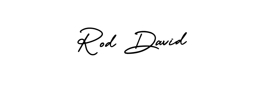 Use a signature maker to create a handwritten signature online. With this signature software, you can design (AmerikaSignatureDemo-Regular) your own signature for name Rod David. Rod David signature style 3 images and pictures png