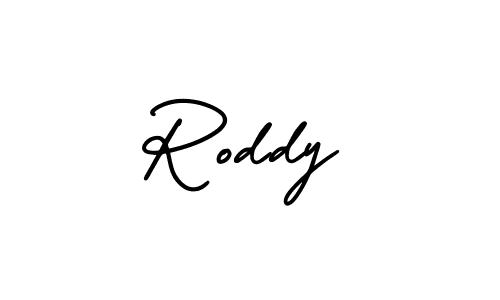 Also we have Roddy name is the best signature style. Create professional handwritten signature collection using AmerikaSignatureDemo-Regular autograph style. Roddy signature style 3 images and pictures png