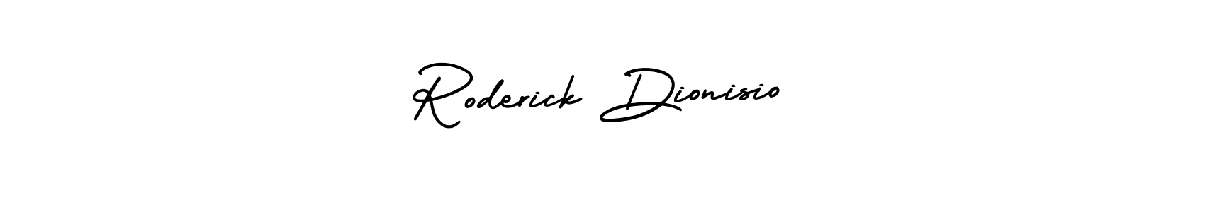 Also we have Roderick Dionisio name is the best signature style. Create professional handwritten signature collection using AmerikaSignatureDemo-Regular autograph style. Roderick Dionisio signature style 3 images and pictures png