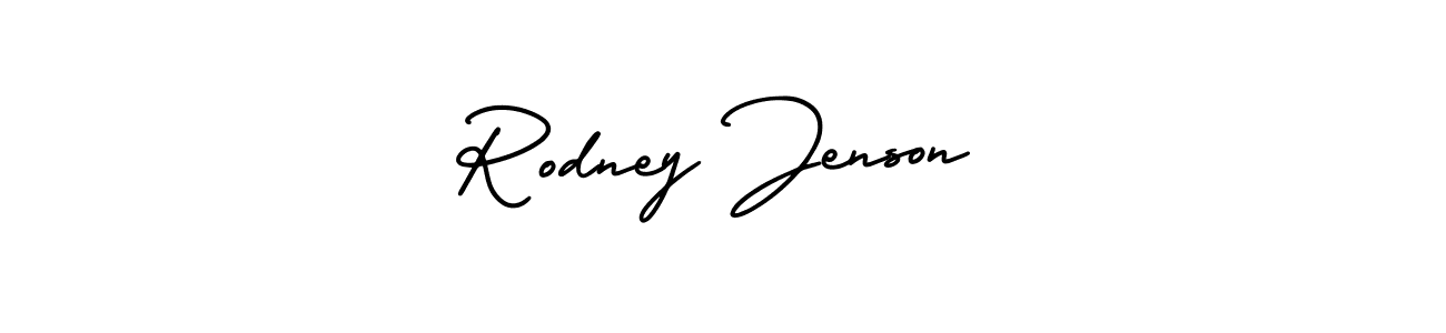 How to Draw Rodney Jenson signature style? AmerikaSignatureDemo-Regular is a latest design signature styles for name Rodney Jenson. Rodney Jenson signature style 3 images and pictures png