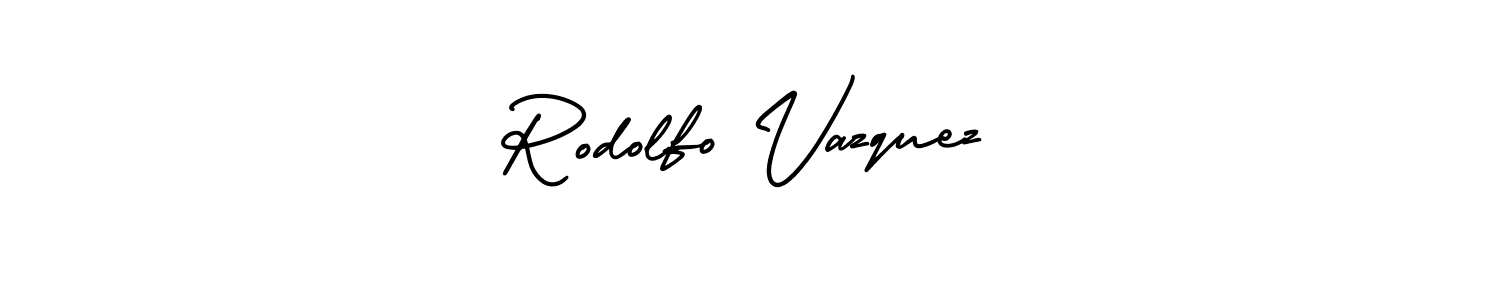 It looks lik you need a new signature style for name Rodolfo Vazquez. Design unique handwritten (AmerikaSignatureDemo-Regular) signature with our free signature maker in just a few clicks. Rodolfo Vazquez signature style 3 images and pictures png