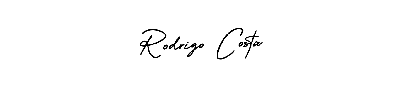 if you are searching for the best signature style for your name Rodrigo Costa. so please give up your signature search. here we have designed multiple signature styles  using AmerikaSignatureDemo-Regular. Rodrigo Costa signature style 3 images and pictures png