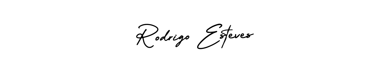 How to make Rodrigo Esteves name signature. Use AmerikaSignatureDemo-Regular style for creating short signs online. This is the latest handwritten sign. Rodrigo Esteves signature style 3 images and pictures png