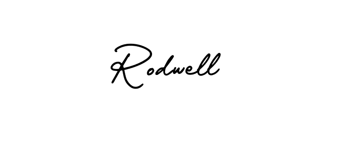 Create a beautiful signature design for name Rodwell. With this signature (AmerikaSignatureDemo-Regular) fonts, you can make a handwritten signature for free. Rodwell signature style 3 images and pictures png