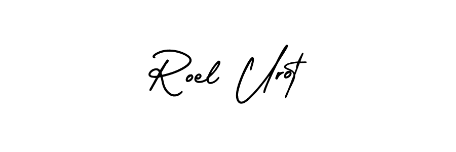 How to make Roel Urot name signature. Use AmerikaSignatureDemo-Regular style for creating short signs online. This is the latest handwritten sign. Roel Urot signature style 3 images and pictures png
