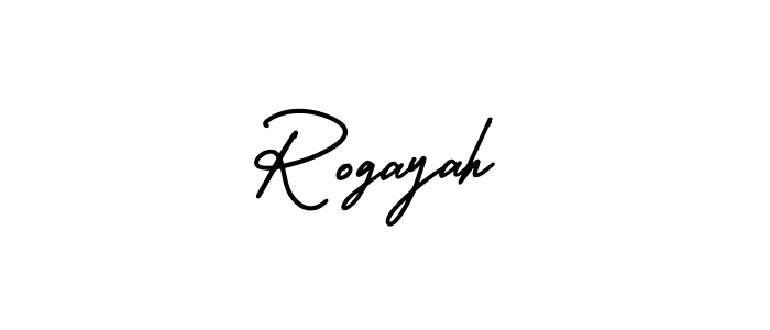 Make a short Rogayah signature style. Manage your documents anywhere anytime using AmerikaSignatureDemo-Regular. Create and add eSignatures, submit forms, share and send files easily. Rogayah signature style 3 images and pictures png