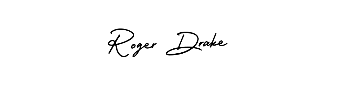 Roger Drake stylish signature style. Best Handwritten Sign (AmerikaSignatureDemo-Regular) for my name. Handwritten Signature Collection Ideas for my name Roger Drake. Roger Drake signature style 3 images and pictures png
