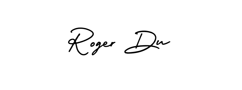 Create a beautiful signature design for name Roger Du. With this signature (AmerikaSignatureDemo-Regular) fonts, you can make a handwritten signature for free. Roger Du signature style 3 images and pictures png