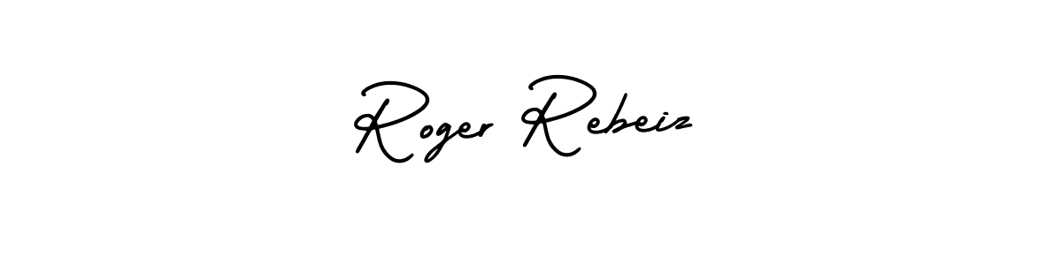 Similarly AmerikaSignatureDemo-Regular is the best handwritten signature design. Signature creator online .You can use it as an online autograph creator for name Roger Rebeiz. Roger Rebeiz signature style 3 images and pictures png