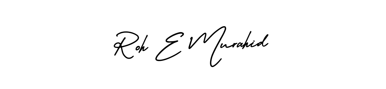 Similarly AmerikaSignatureDemo-Regular is the best handwritten signature design. Signature creator online .You can use it as an online autograph creator for name Roh E Murahid. Roh E Murahid signature style 3 images and pictures png