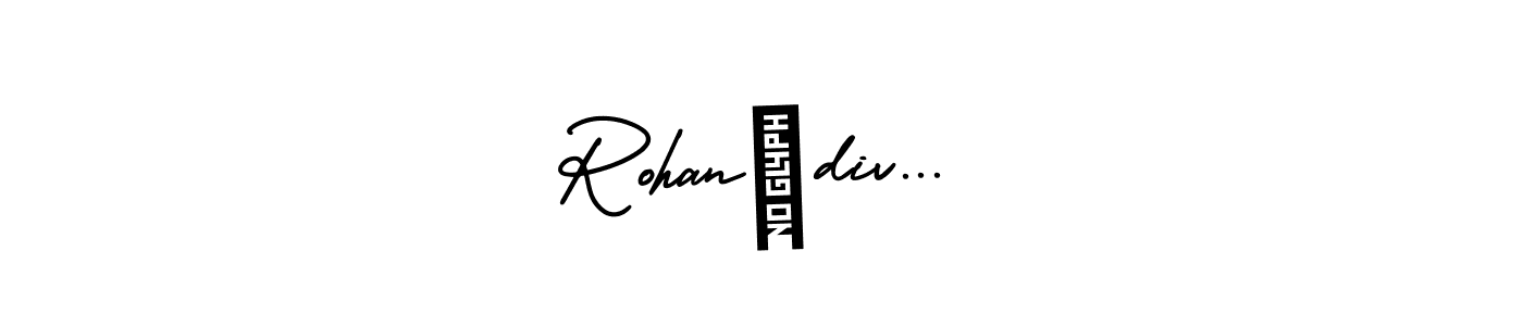 How to make Rohan❤div... name signature. Use AmerikaSignatureDemo-Regular style for creating short signs online. This is the latest handwritten sign. Rohan❤div... signature style 3 images and pictures png