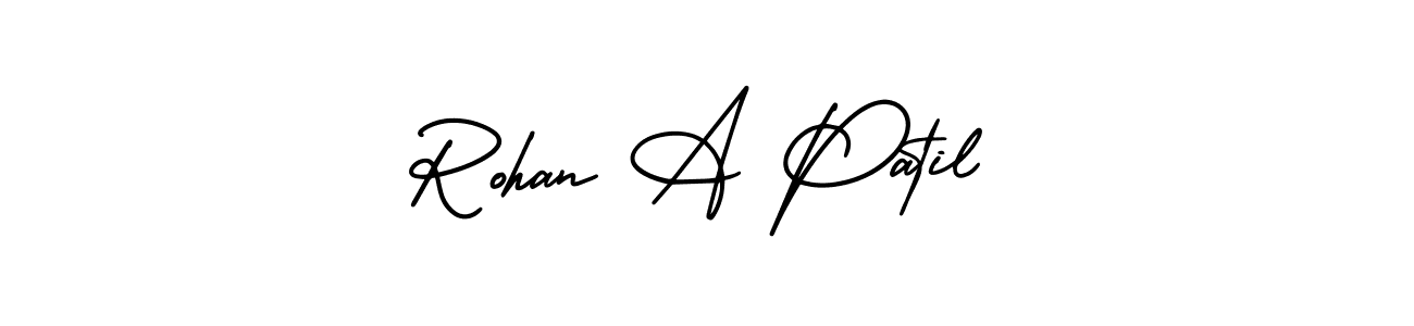 How to Draw Rohan A Patil signature style? AmerikaSignatureDemo-Regular is a latest design signature styles for name Rohan A Patil. Rohan A Patil signature style 3 images and pictures png