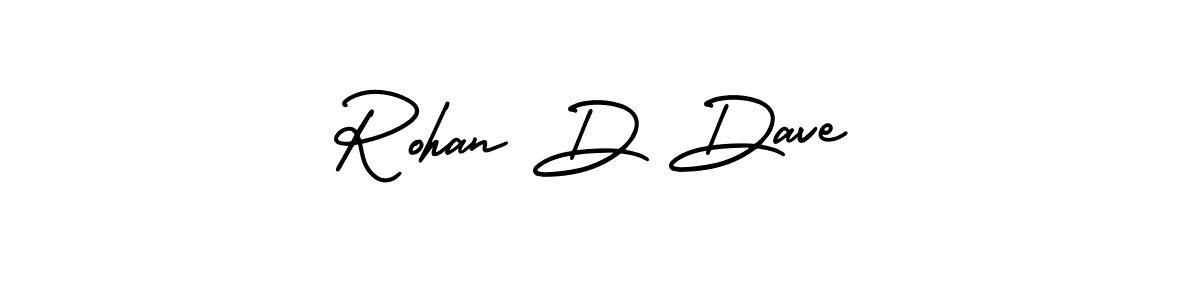 Make a short Rohan D Dave signature style. Manage your documents anywhere anytime using AmerikaSignatureDemo-Regular. Create and add eSignatures, submit forms, share and send files easily. Rohan D Dave signature style 3 images and pictures png