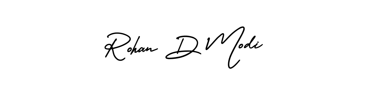 AmerikaSignatureDemo-Regular is a professional signature style that is perfect for those who want to add a touch of class to their signature. It is also a great choice for those who want to make their signature more unique. Get Rohan D Modi name to fancy signature for free. Rohan D Modi signature style 3 images and pictures png