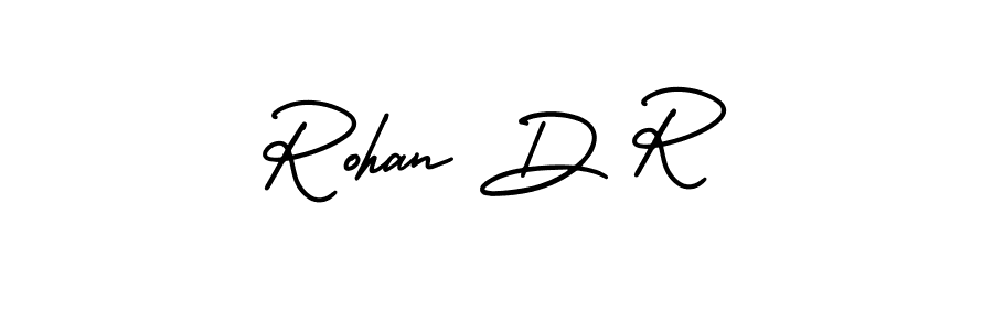 It looks lik you need a new signature style for name Rohan D R. Design unique handwritten (AmerikaSignatureDemo-Regular) signature with our free signature maker in just a few clicks. Rohan D R signature style 3 images and pictures png