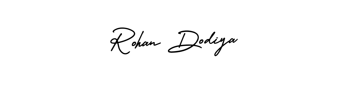 It looks lik you need a new signature style for name Rohan Dodiya. Design unique handwritten (AmerikaSignatureDemo-Regular) signature with our free signature maker in just a few clicks. Rohan Dodiya signature style 3 images and pictures png