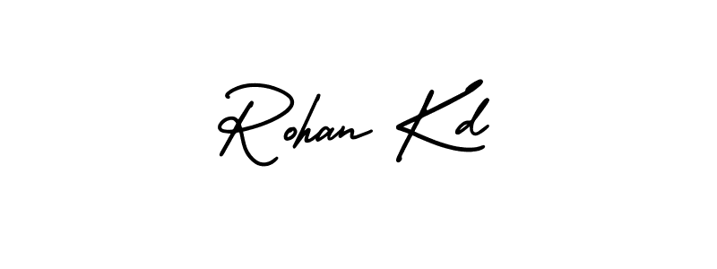 Use a signature maker to create a handwritten signature online. With this signature software, you can design (AmerikaSignatureDemo-Regular) your own signature for name Rohan Kd. Rohan Kd signature style 3 images and pictures png