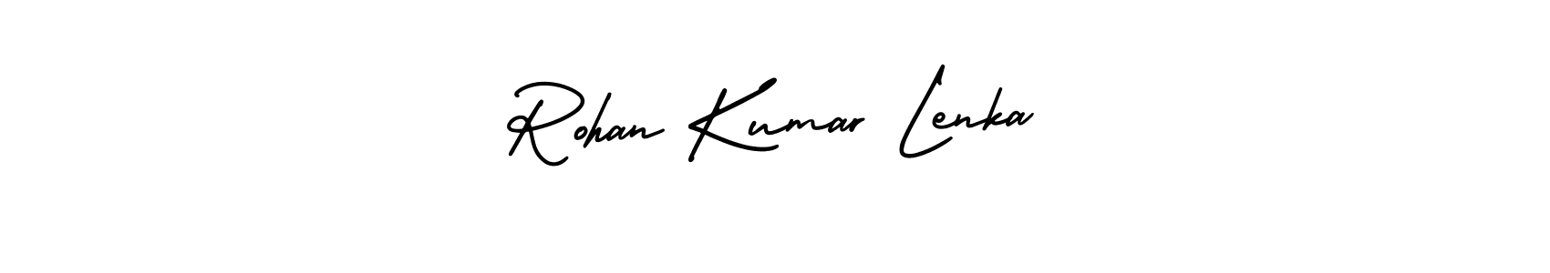 How to make Rohan Kumar Lenka signature? AmerikaSignatureDemo-Regular is a professional autograph style. Create handwritten signature for Rohan Kumar Lenka name. Rohan Kumar Lenka signature style 3 images and pictures png