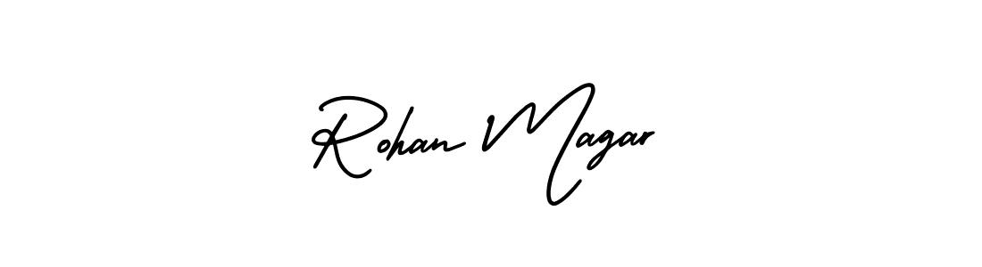 Use a signature maker to create a handwritten signature online. With this signature software, you can design (AmerikaSignatureDemo-Regular) your own signature for name Rohan Magar. Rohan Magar signature style 3 images and pictures png