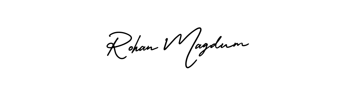 How to Draw Rohan Magdum signature style? AmerikaSignatureDemo-Regular is a latest design signature styles for name Rohan Magdum. Rohan Magdum signature style 3 images and pictures png