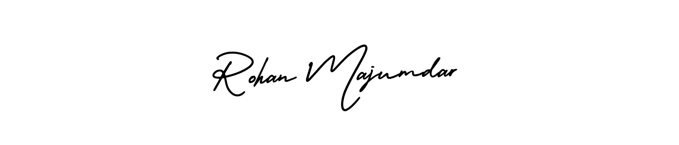 This is the best signature style for the Rohan Majumdar name. Also you like these signature font (AmerikaSignatureDemo-Regular). Mix name signature. Rohan Majumdar signature style 3 images and pictures png