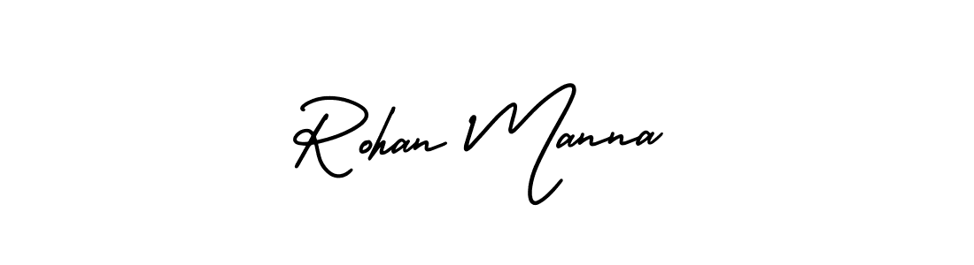 if you are searching for the best signature style for your name Rohan Manna. so please give up your signature search. here we have designed multiple signature styles  using AmerikaSignatureDemo-Regular. Rohan Manna signature style 3 images and pictures png