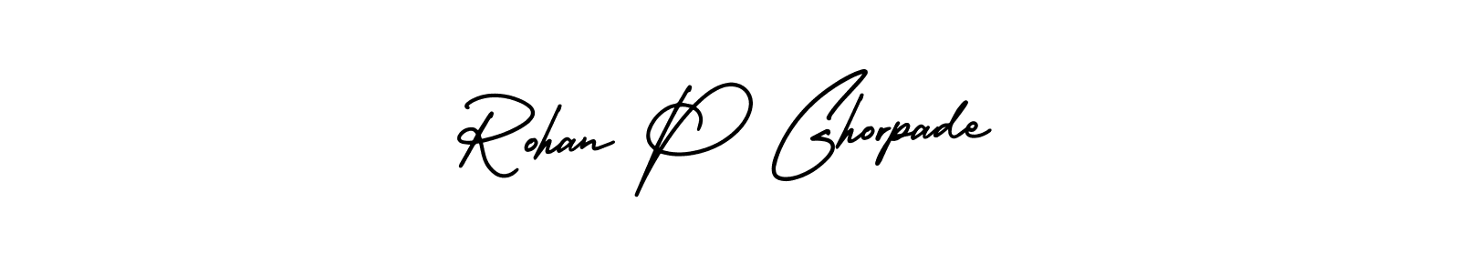 Rohan P Ghorpade stylish signature style. Best Handwritten Sign (AmerikaSignatureDemo-Regular) for my name. Handwritten Signature Collection Ideas for my name Rohan P Ghorpade. Rohan P Ghorpade signature style 3 images and pictures png