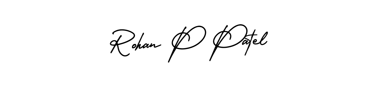 Also You can easily find your signature by using the search form. We will create Rohan P Patel name handwritten signature images for you free of cost using AmerikaSignatureDemo-Regular sign style. Rohan P Patel signature style 3 images and pictures png