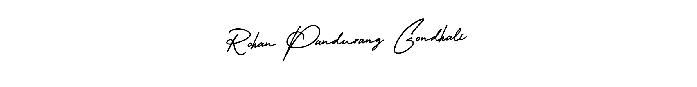 Create a beautiful signature design for name Rohan Pandurang Gondhali. With this signature (AmerikaSignatureDemo-Regular) fonts, you can make a handwritten signature for free. Rohan Pandurang Gondhali signature style 3 images and pictures png