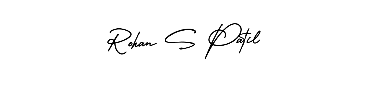 How to make Rohan S Patil name signature. Use AmerikaSignatureDemo-Regular style for creating short signs online. This is the latest handwritten sign. Rohan S Patil signature style 3 images and pictures png