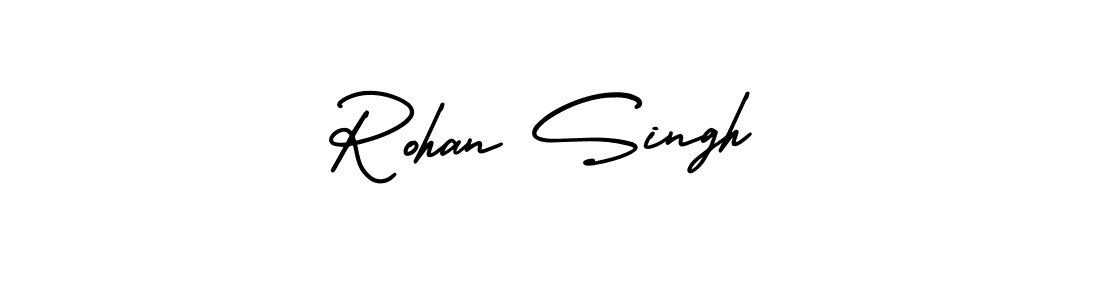 Use a signature maker to create a handwritten signature online. With this signature software, you can design (AmerikaSignatureDemo-Regular) your own signature for name Rohan Singh. Rohan Singh signature style 3 images and pictures png